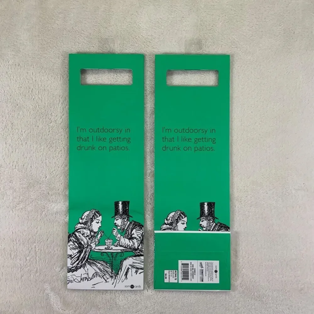 Funny bottle gift bag